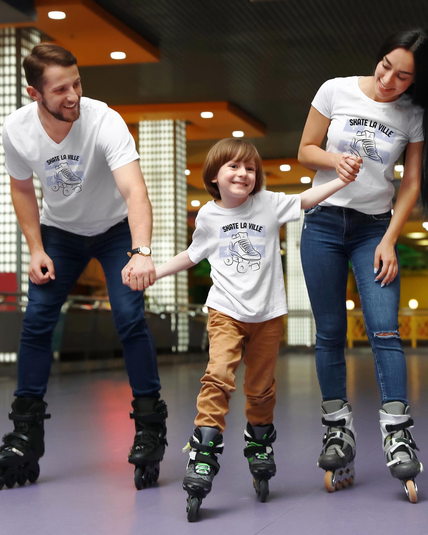 French Skate Cool - T-shirt Skate la Ville Retro (Edition MTL)