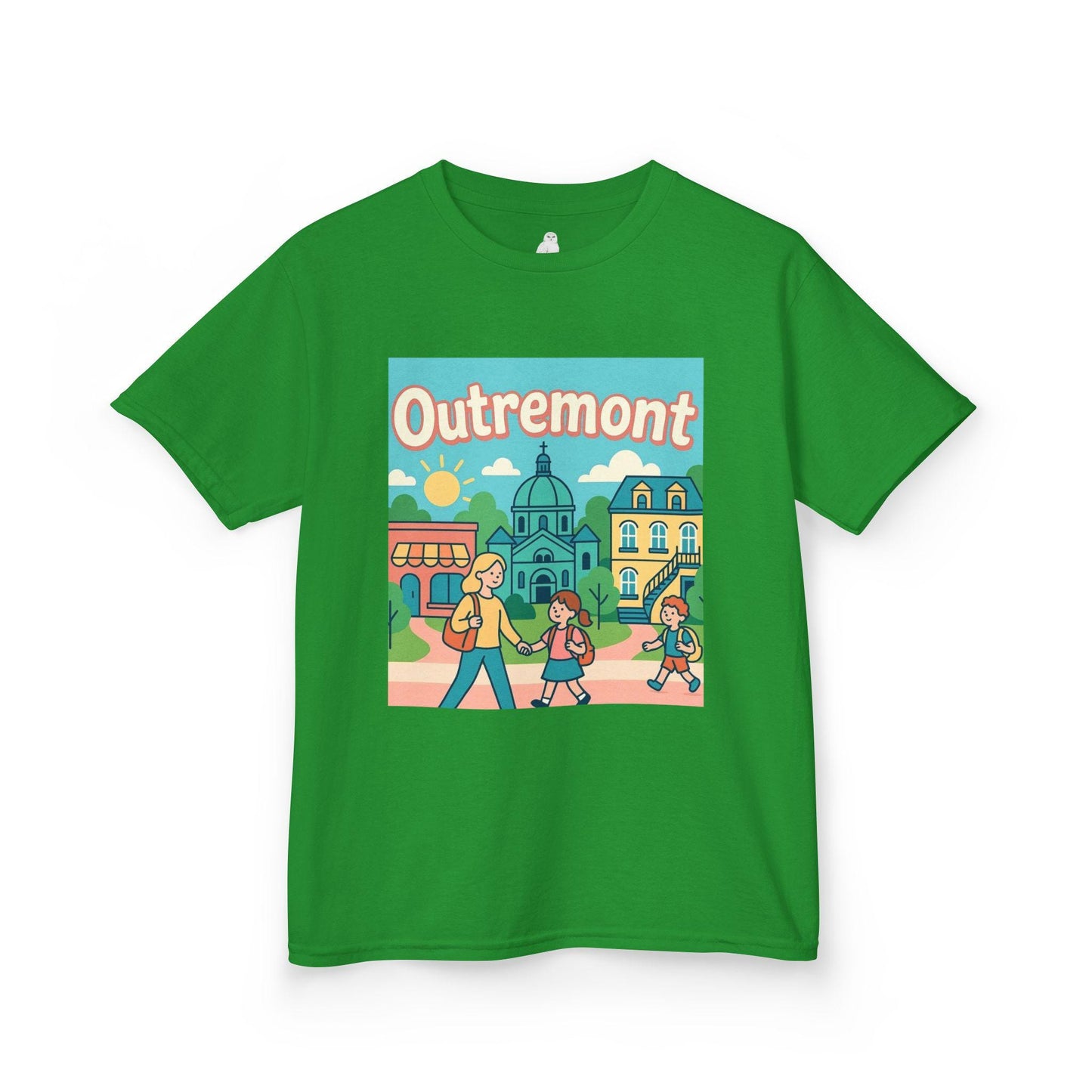 Outremont Magique - T-shirt Pastel Enfant Local Colore et Mignon Pour la Rentree Ecole Montreal Quebec