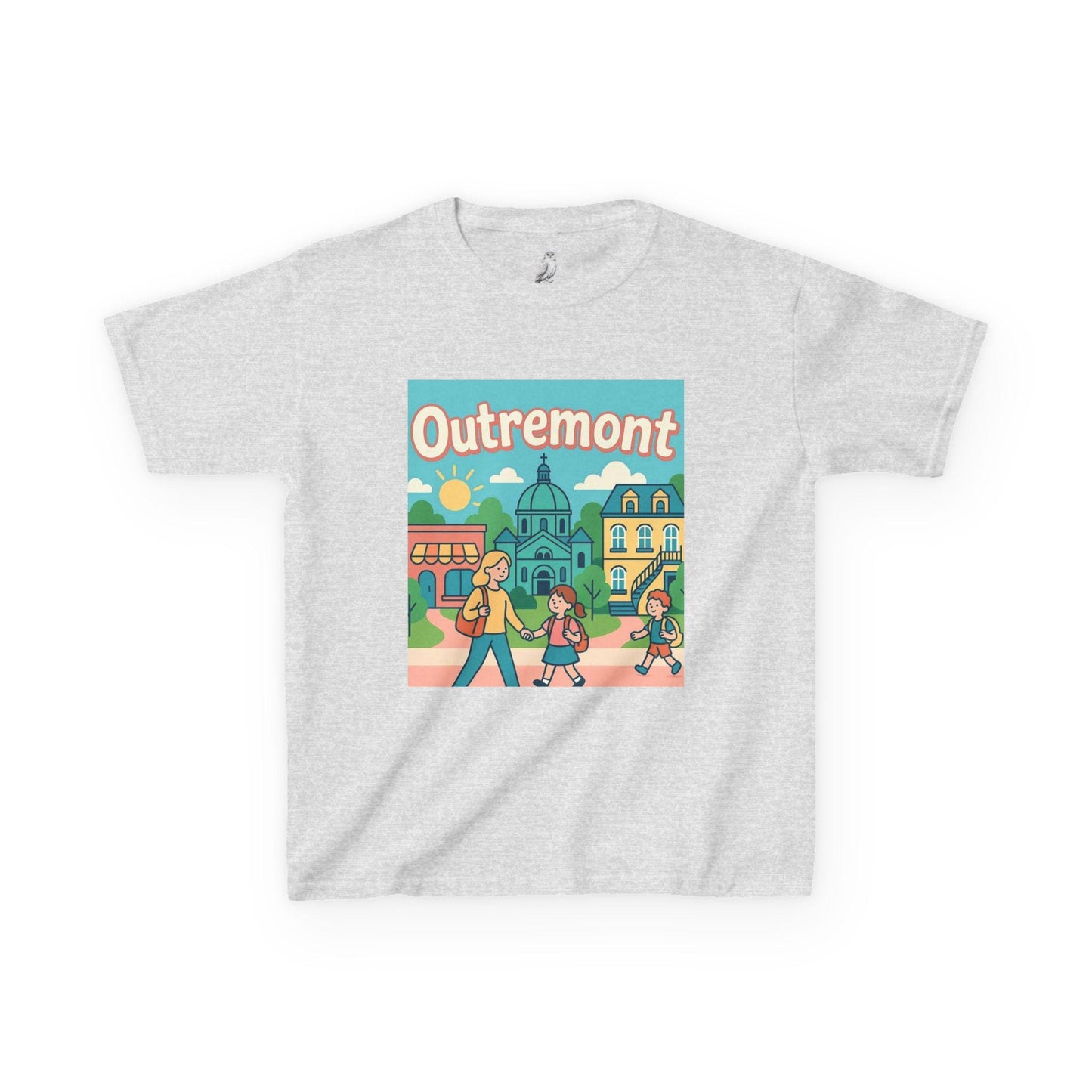 Outremont Magique - T-shirt Pastel Enfant Local Colore et Mignon Pour la Rentree Ecole Montreal Quebec