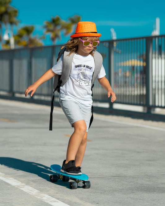 French Skate Cool - T-shirt Skate la Ville Retro (Édition MTL)