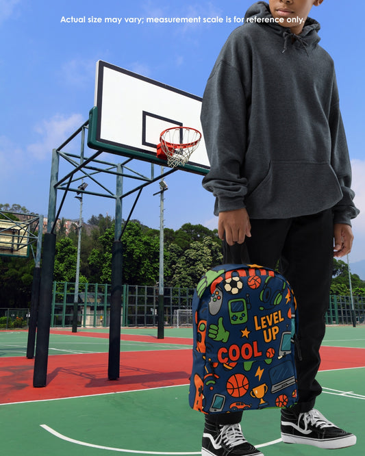 🎮 Cool Level-Up Backpack for Stylish Little Gamers 🎒